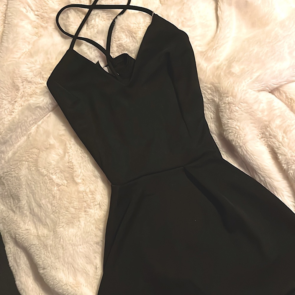 Black sexy jumper dress
